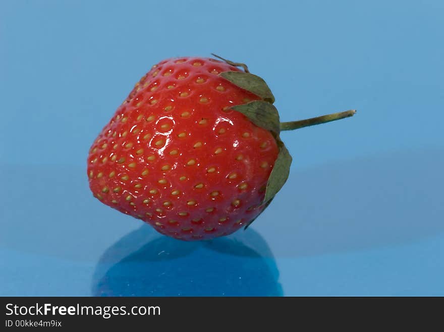 Close-up of fruits of strawberries