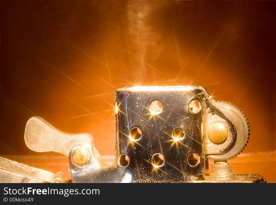 Detail shot of a flaring lighter. Detail shot of a flaring lighter