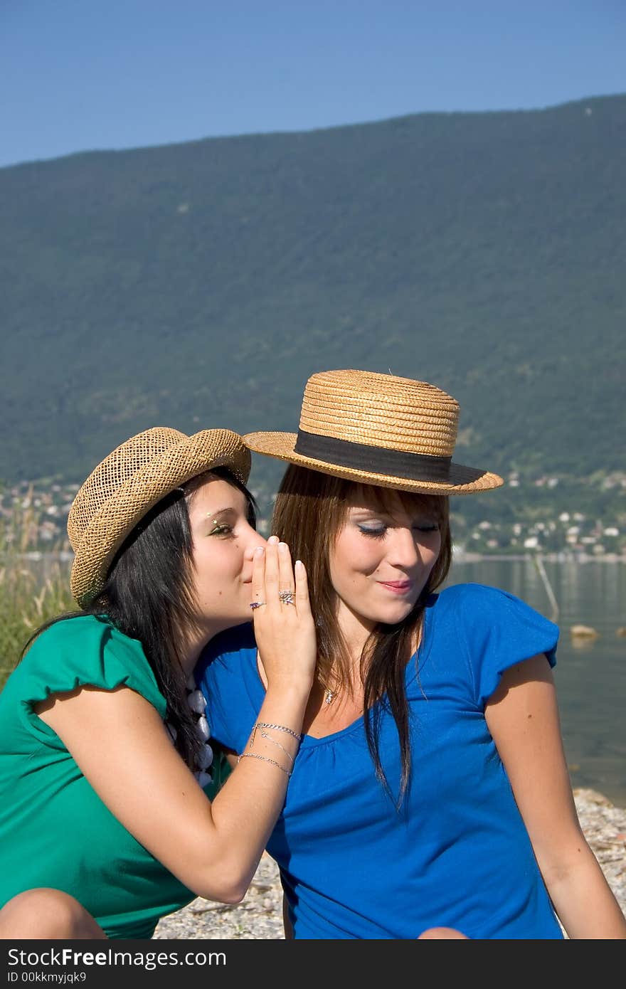 Two Women Discussing