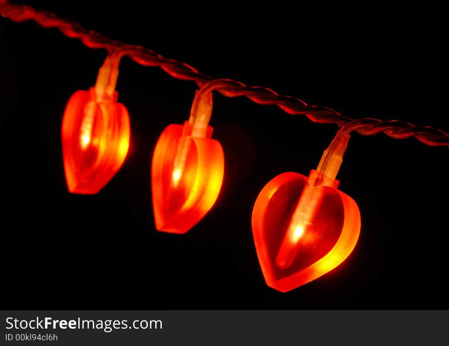 Glowing red garland