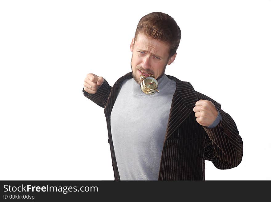 An image of yawning man