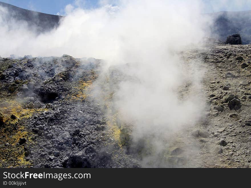 Volcano In Aeolian Islands