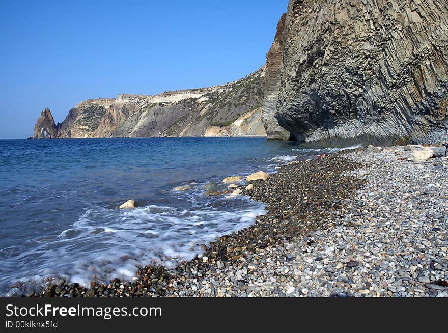 Sea, Sky And Rocks