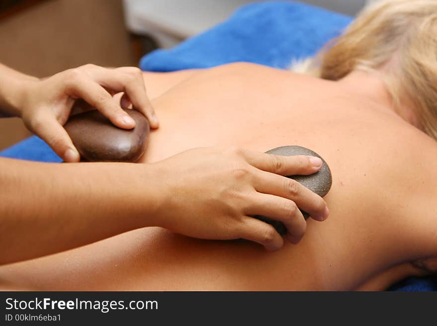 Special volcanic stone massage