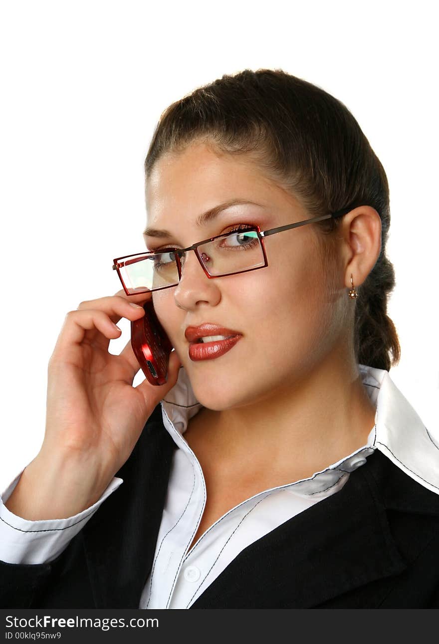 Business Woman talking phone