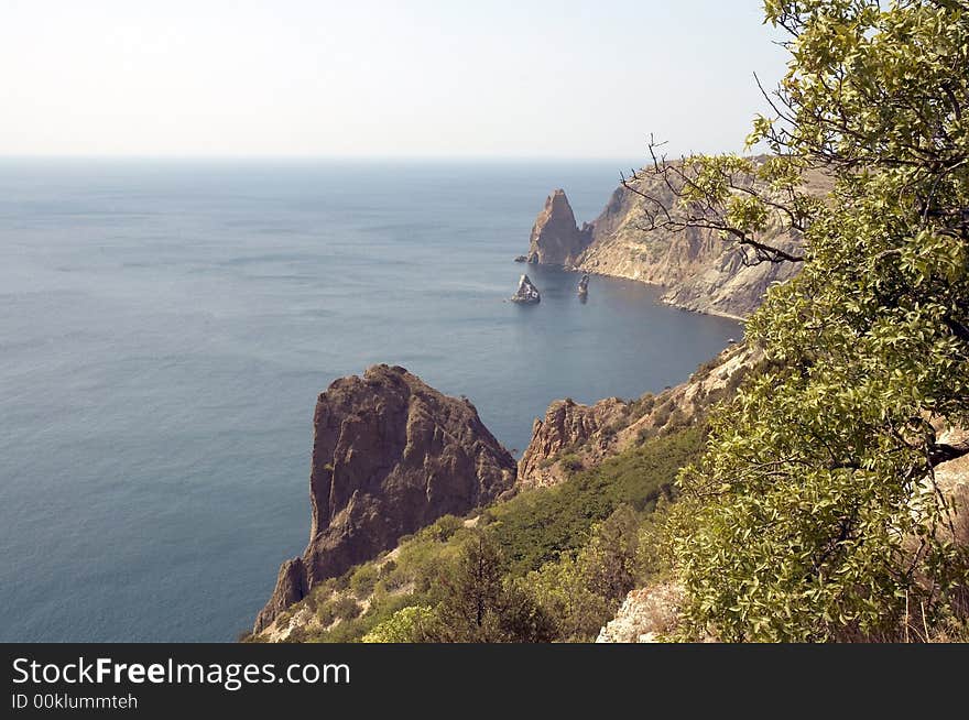 Sea, Sky And Rocks