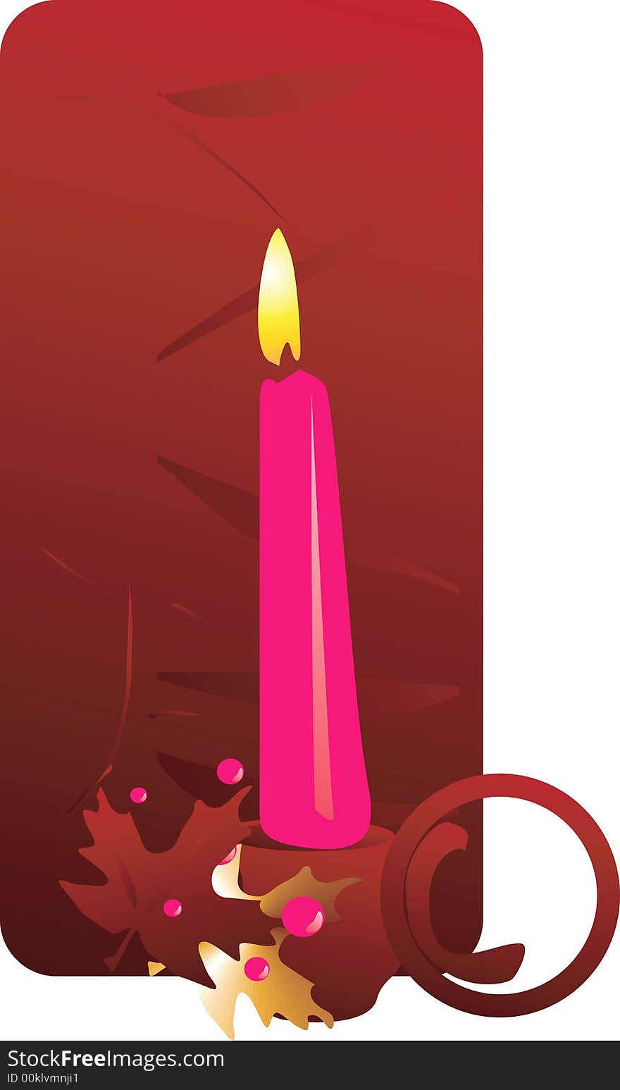 Lighted candle