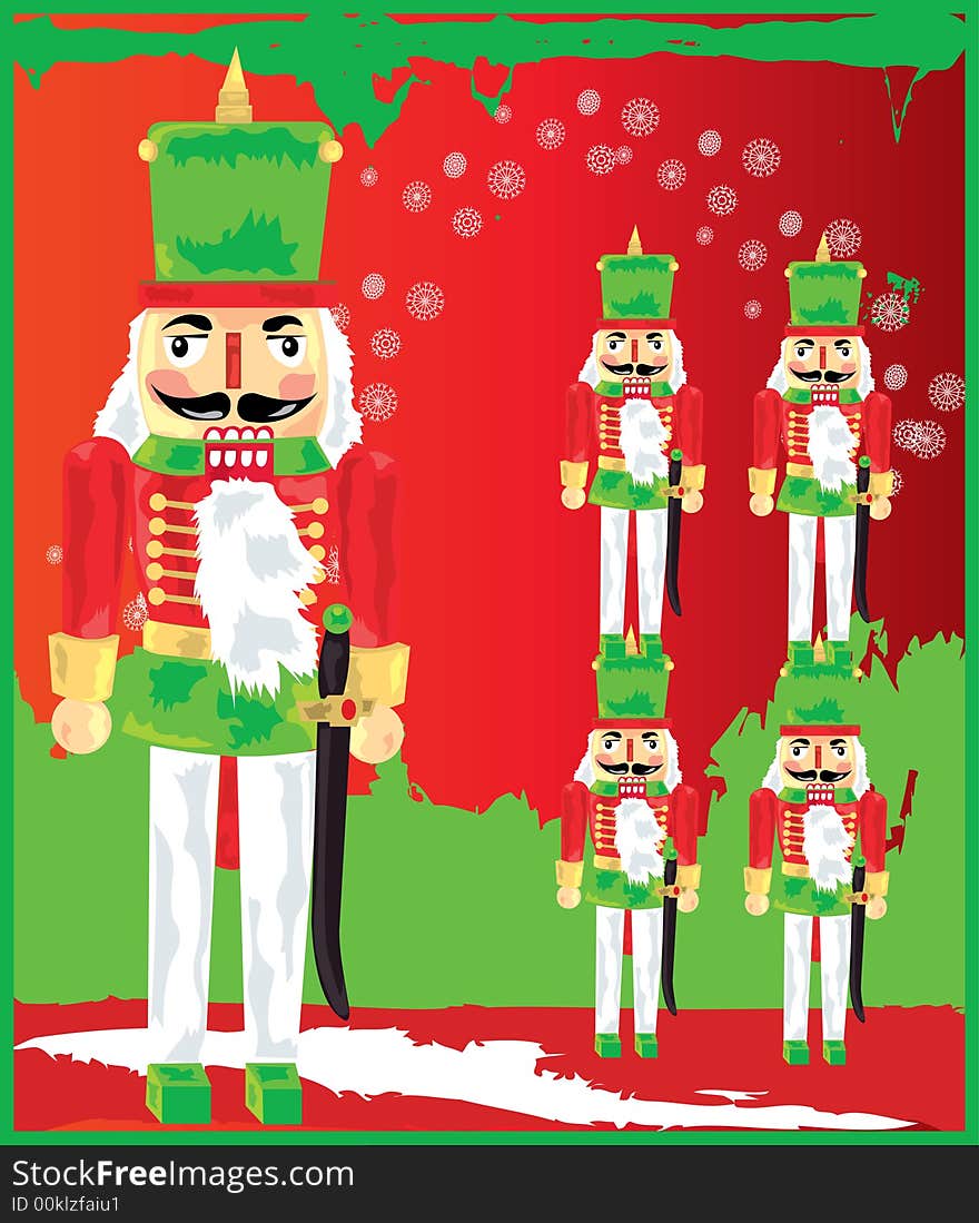 Christmas Nut Cracker Soldier Design. Christmas Nut Cracker Soldier Design.