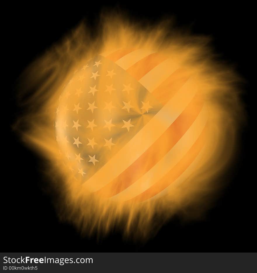 American Sun / Fire Corona Glow / Hight Quality