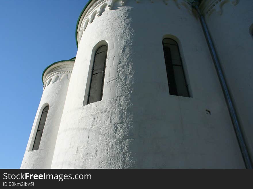 The Piously-preobrazhenskiy Cathedral. Church of XII century in Pereslavl-Zalesskiy. The Piously-preobrazhenskiy Cathedral. Church of XII century in Pereslavl-Zalesskiy