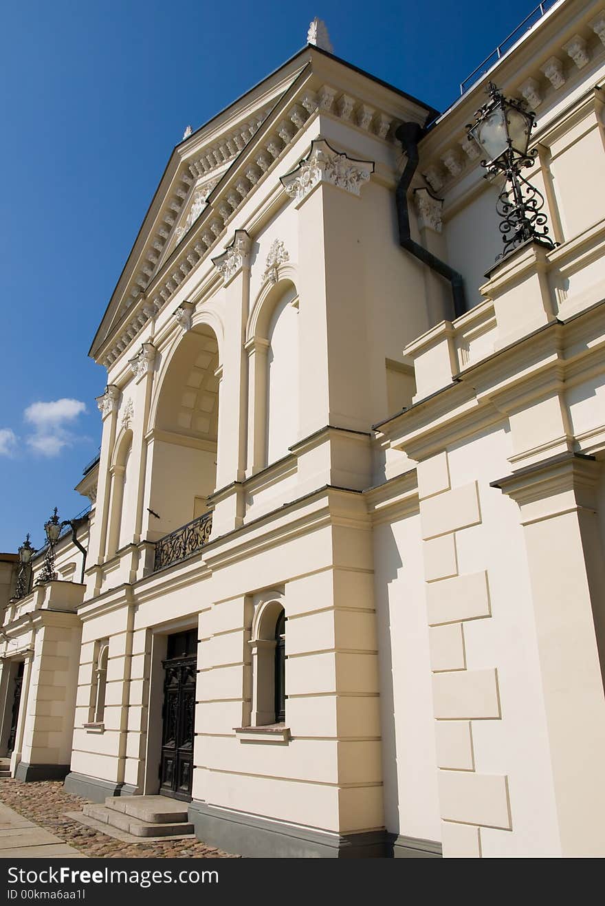 Detailed facade of a building. Detailed facade of a building