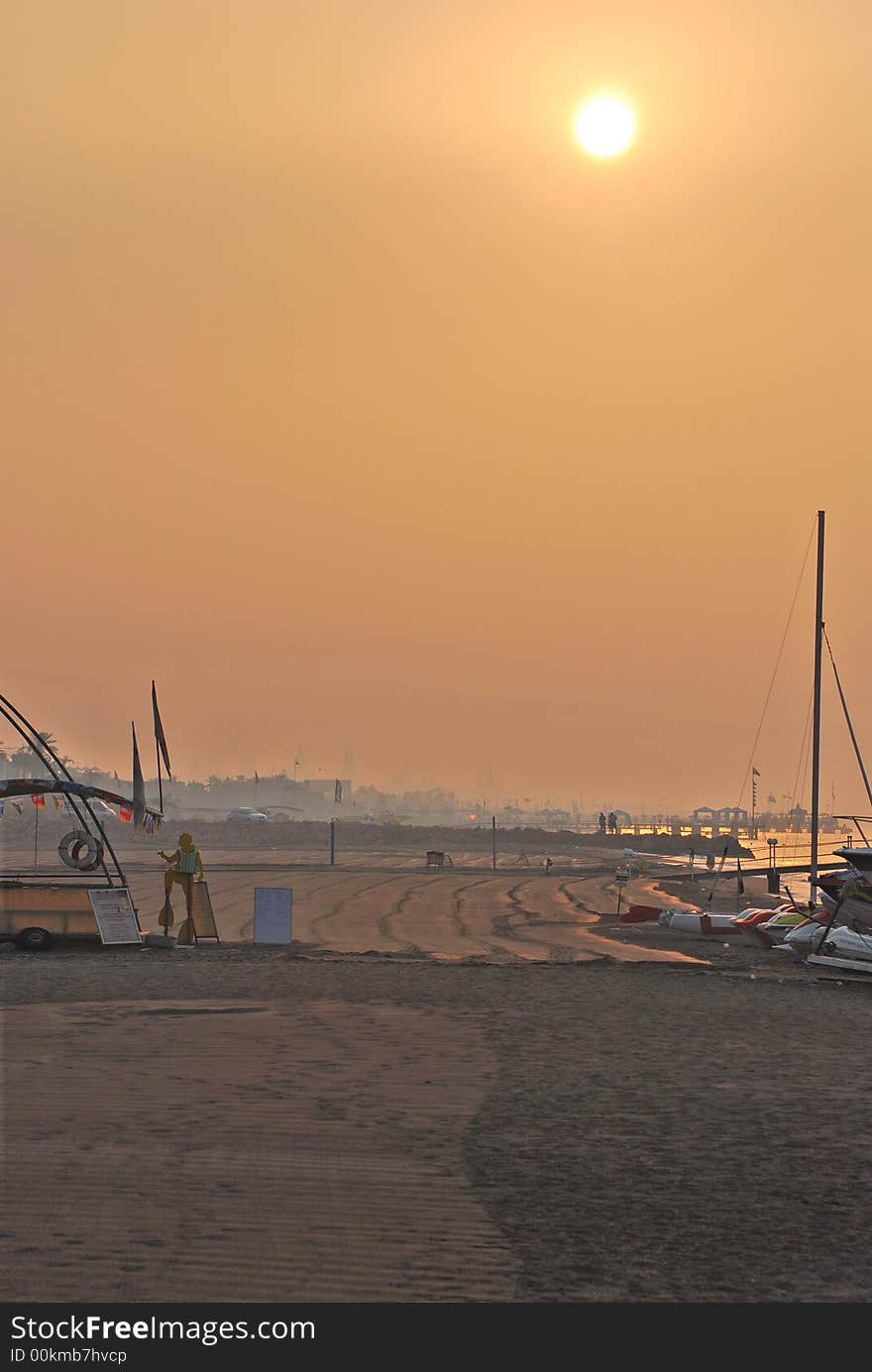 Morning beach