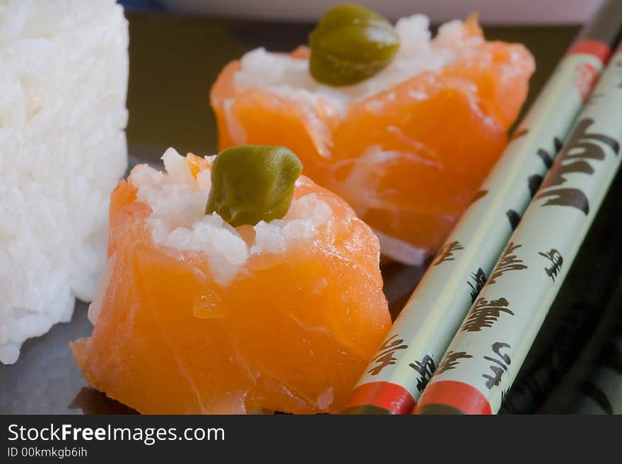 Salmon sushi