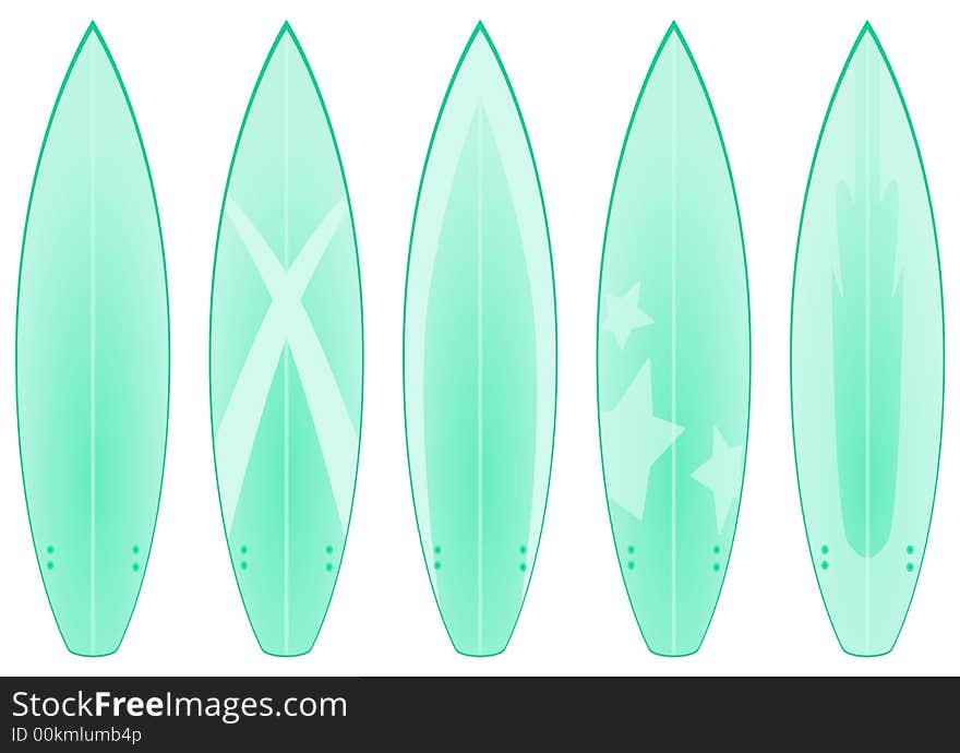 Surfboard Designs (green)