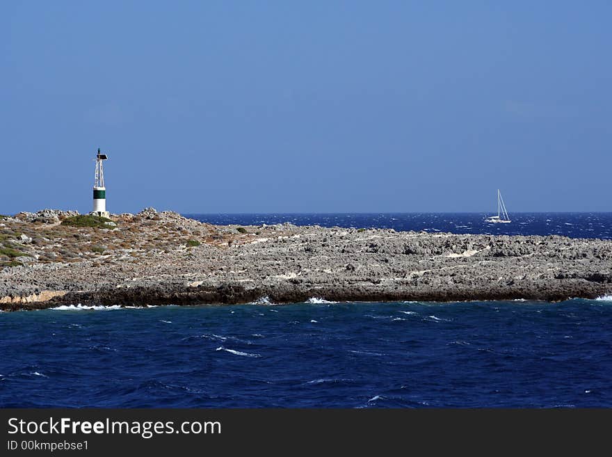 Lighthouse and boat