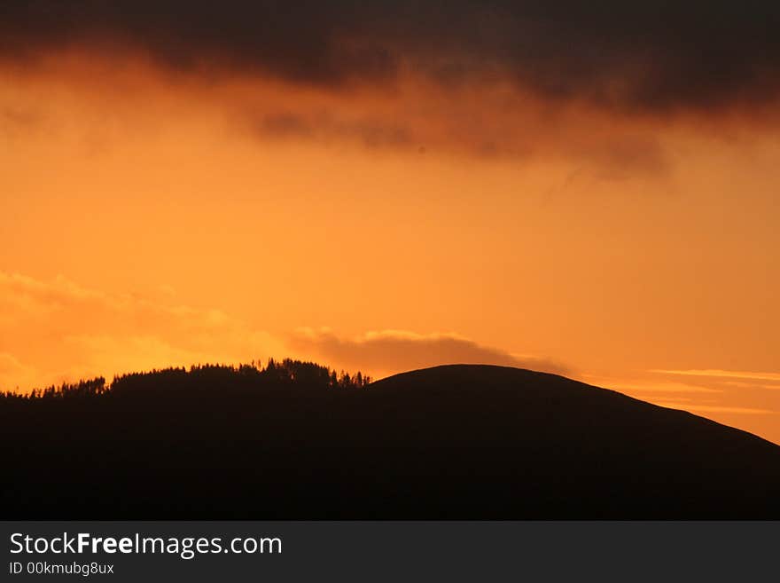 Sunrise over Mountain