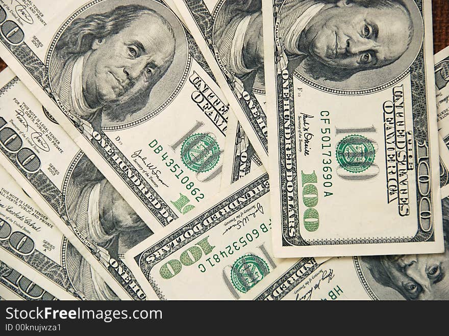 American dollars background