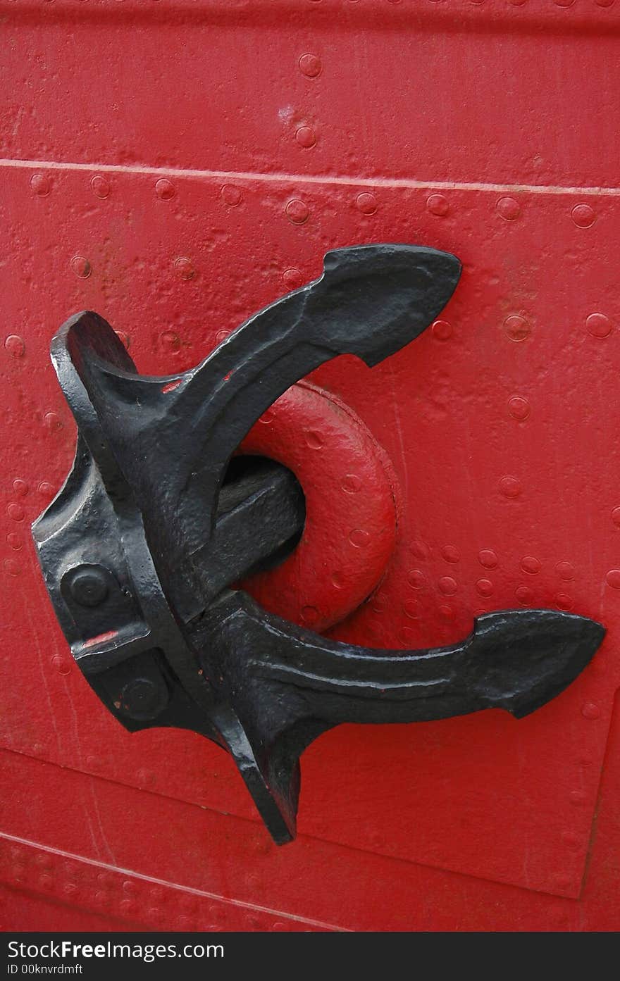 An Anchor on a Ship. An Anchor on a Ship