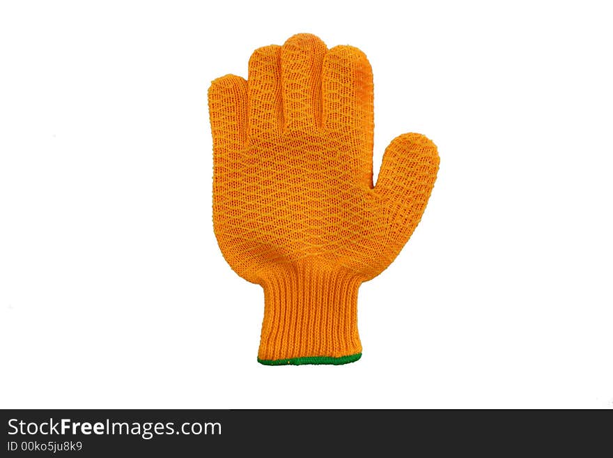 Glove on a white background