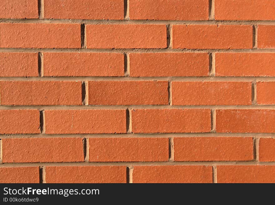 A section of brick wall for use as background or texture. A section of brick wall for use as background or texture