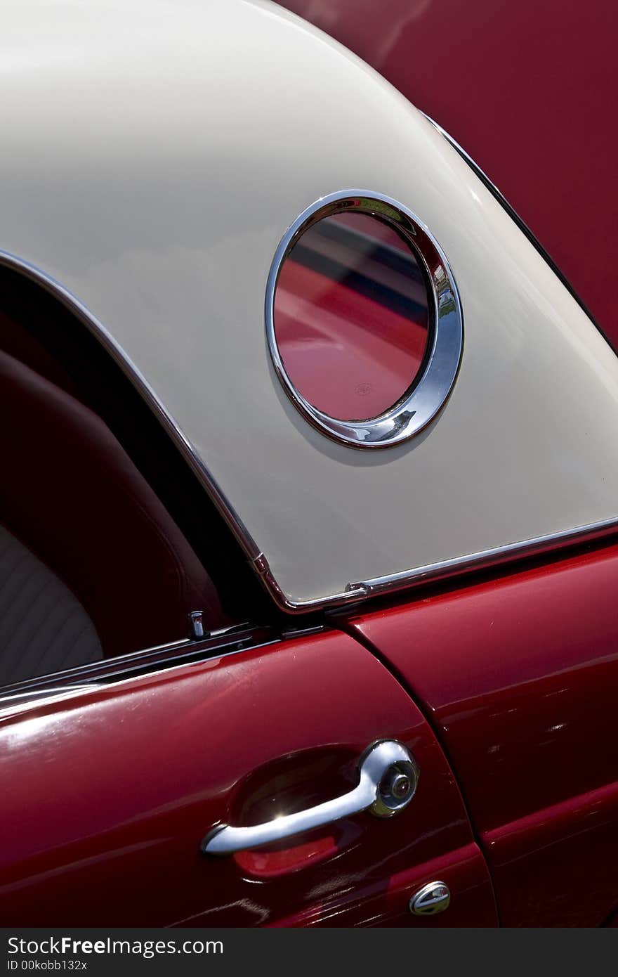 Car on display in an auto show