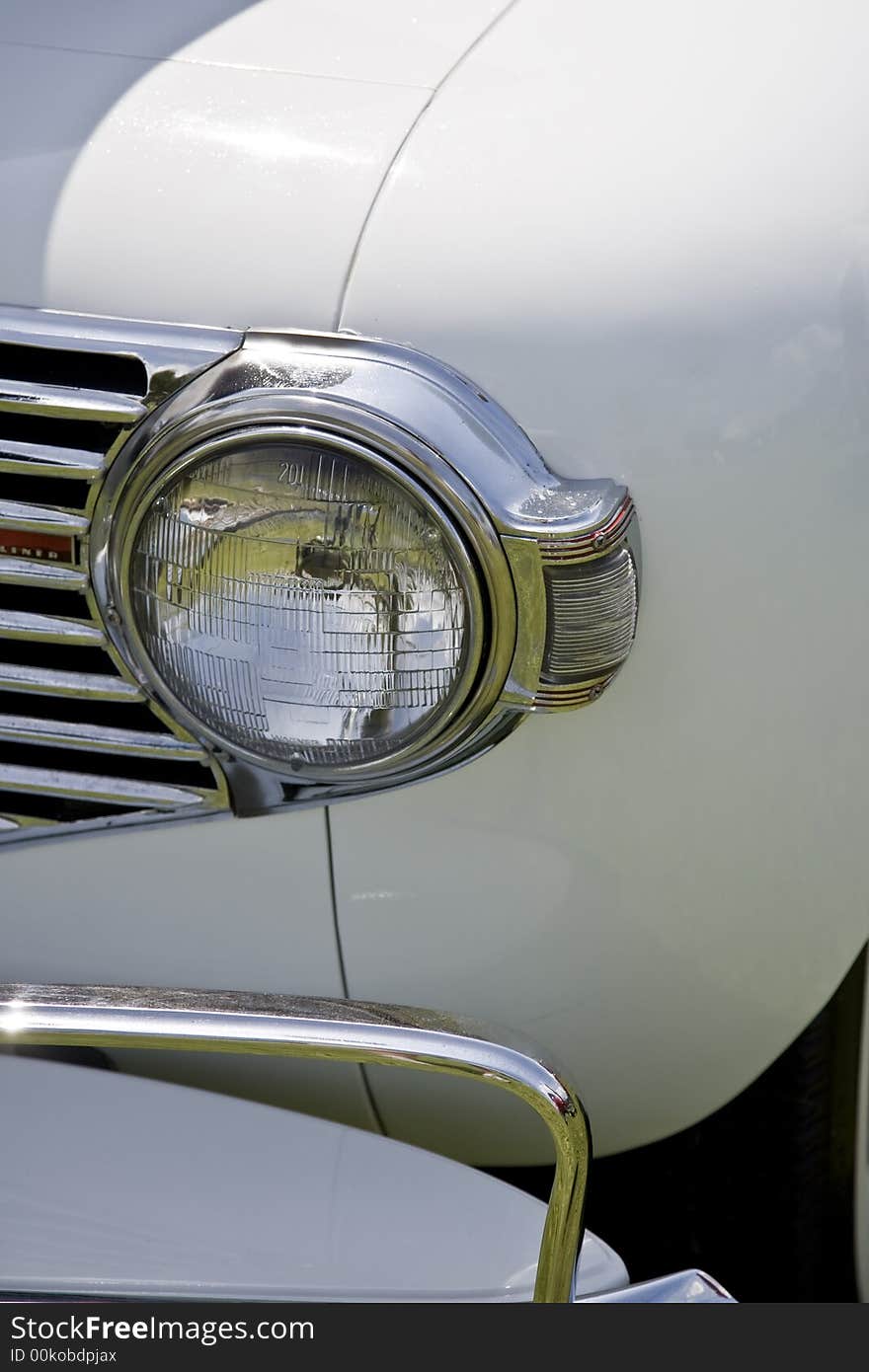 Car on display in an auto show