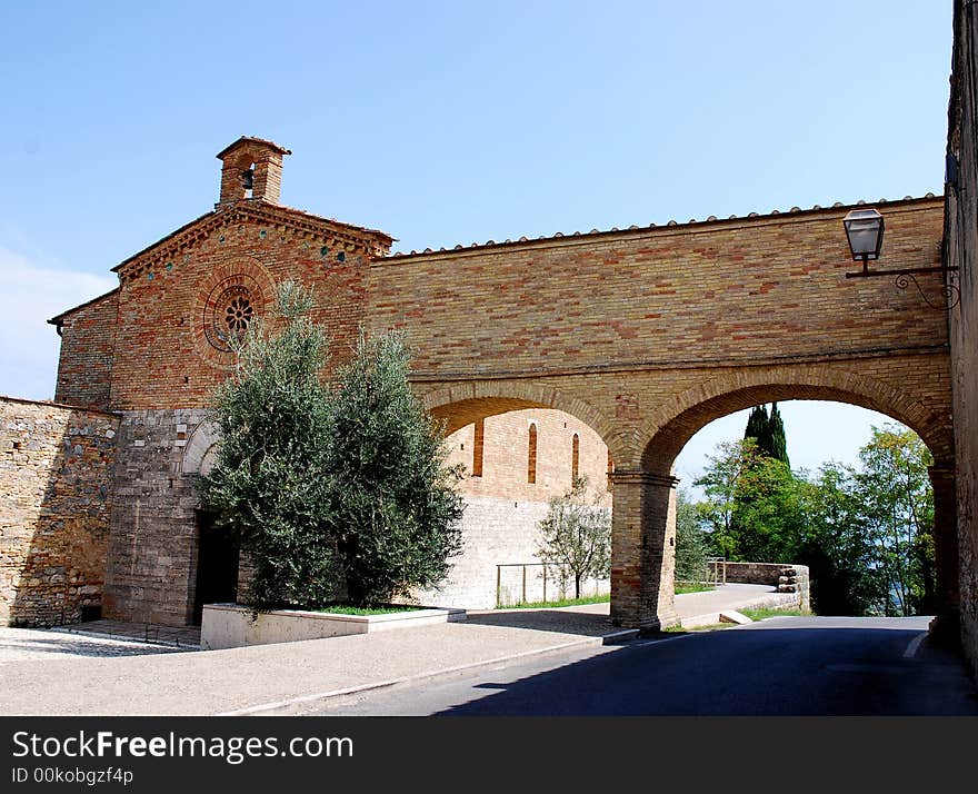 Old church ins.Gimignano City