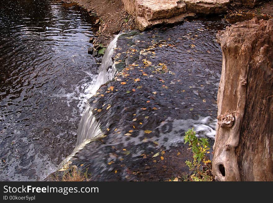 Autumn waterfall