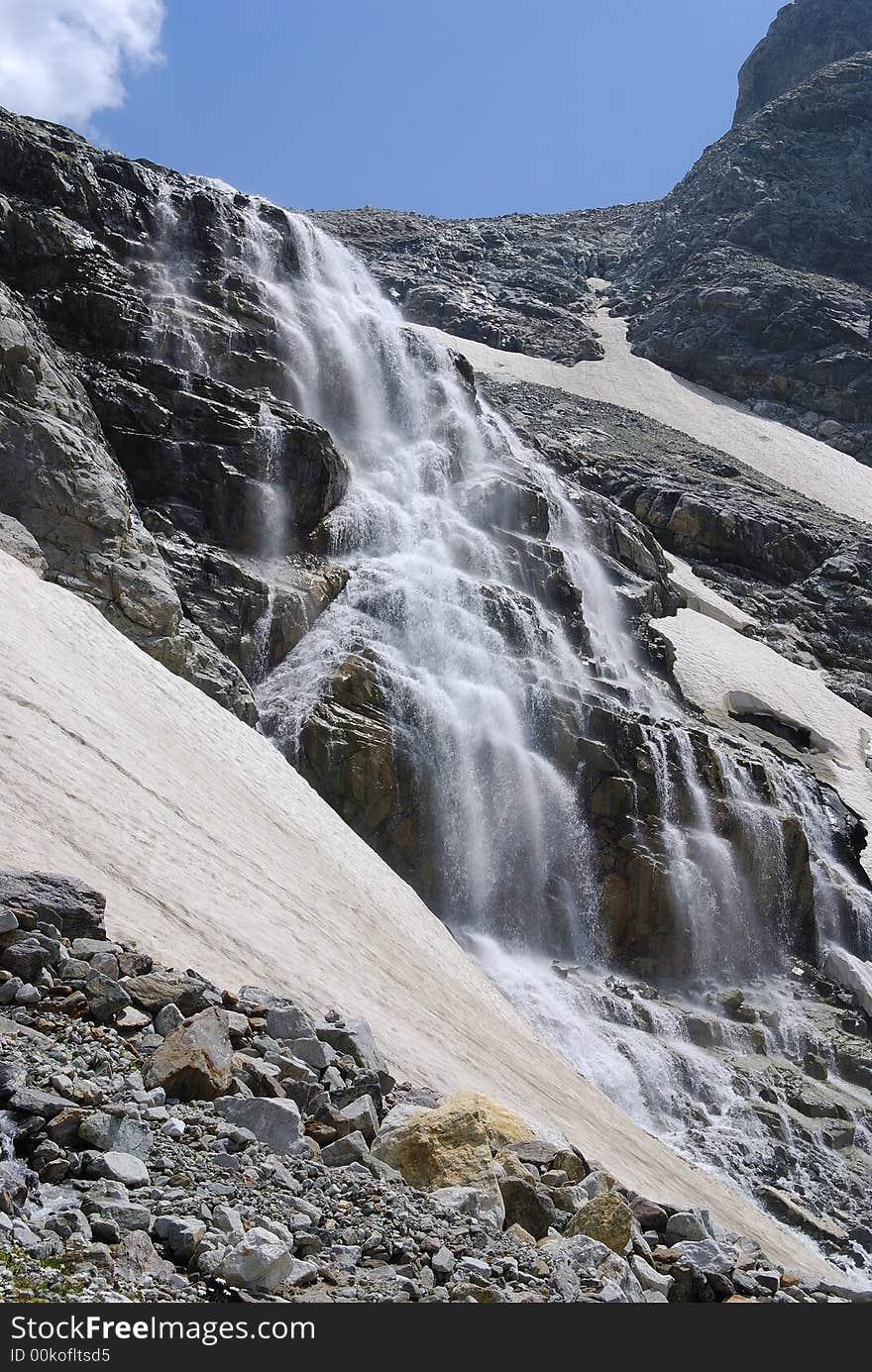 Waterfall At Khazny River.