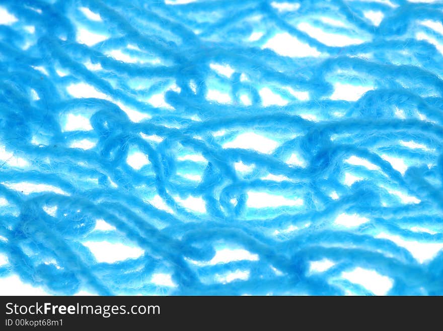 Blue yarn