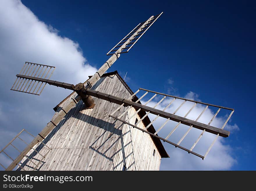 Lumber wind mill from Czech Republic. Lumber wind mill from Czech Republic