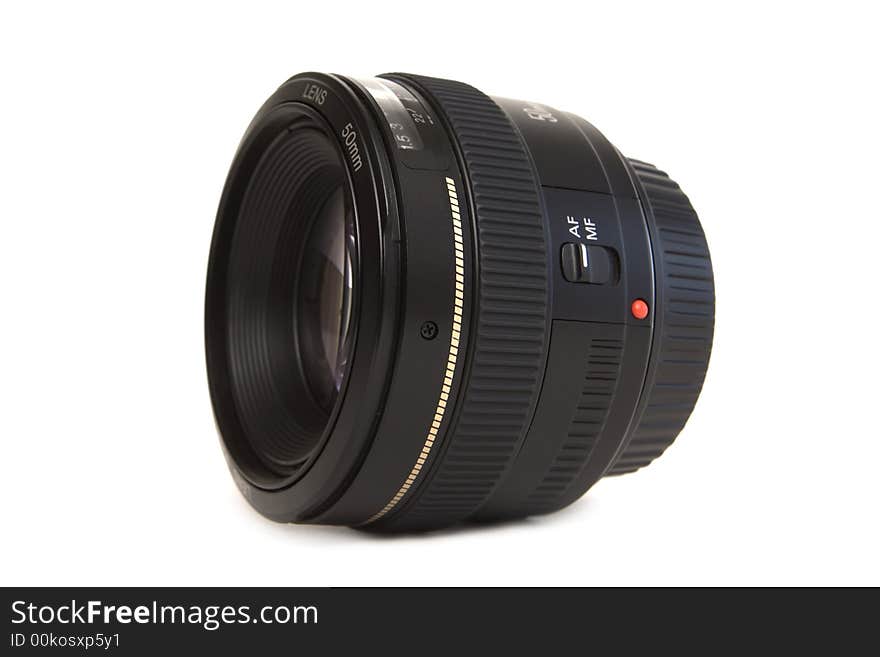 Camera Lens isolated on a white background