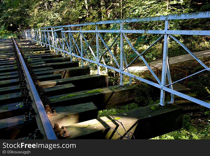 Rails in southern part of Poland