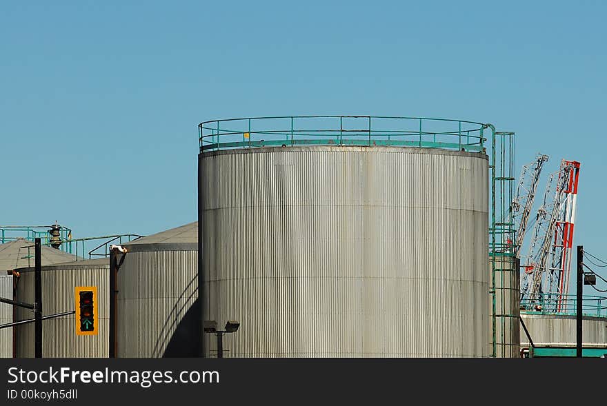 Oil Tanks & Cranes