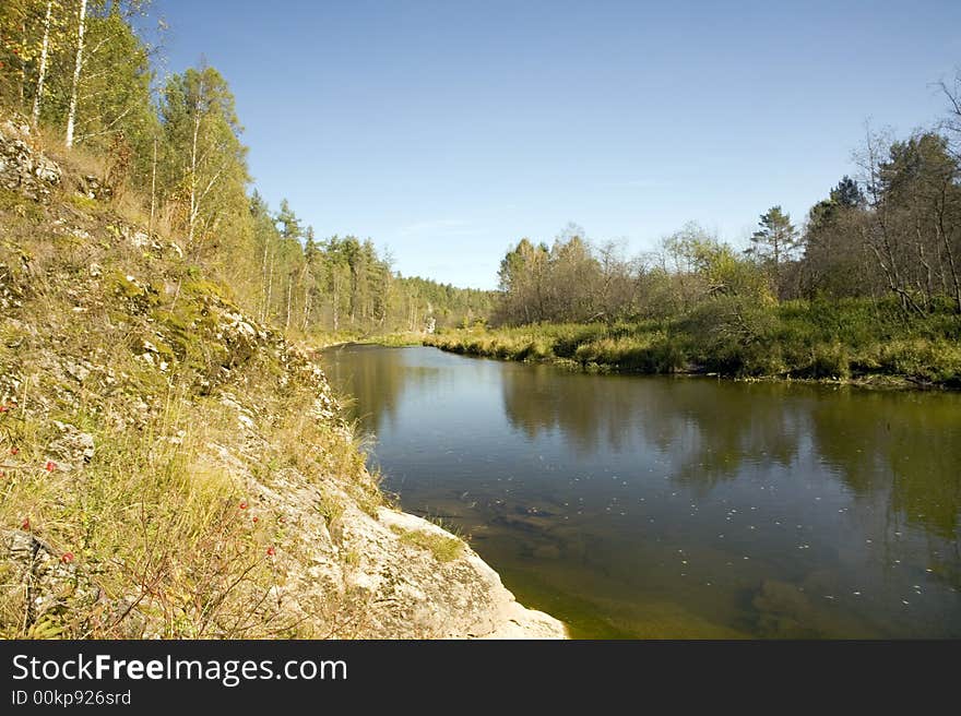 National reserve Deer Streams The river Serga