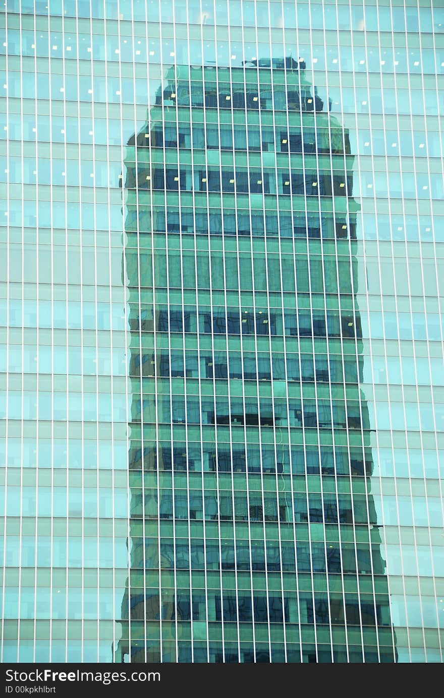 A view from below of Singapore's business district