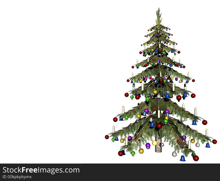 Christmas Tree With Copy Space