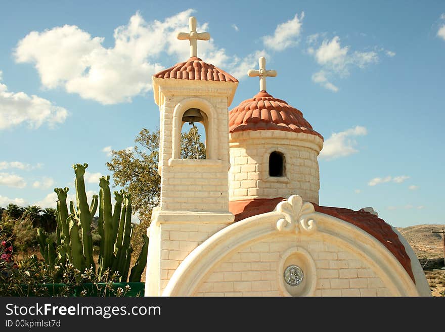 Small nice church in a Cyprus village.