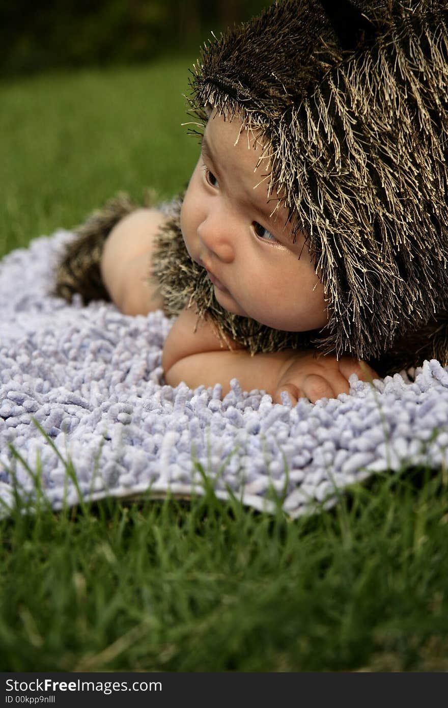 A cute Chinese baby girl