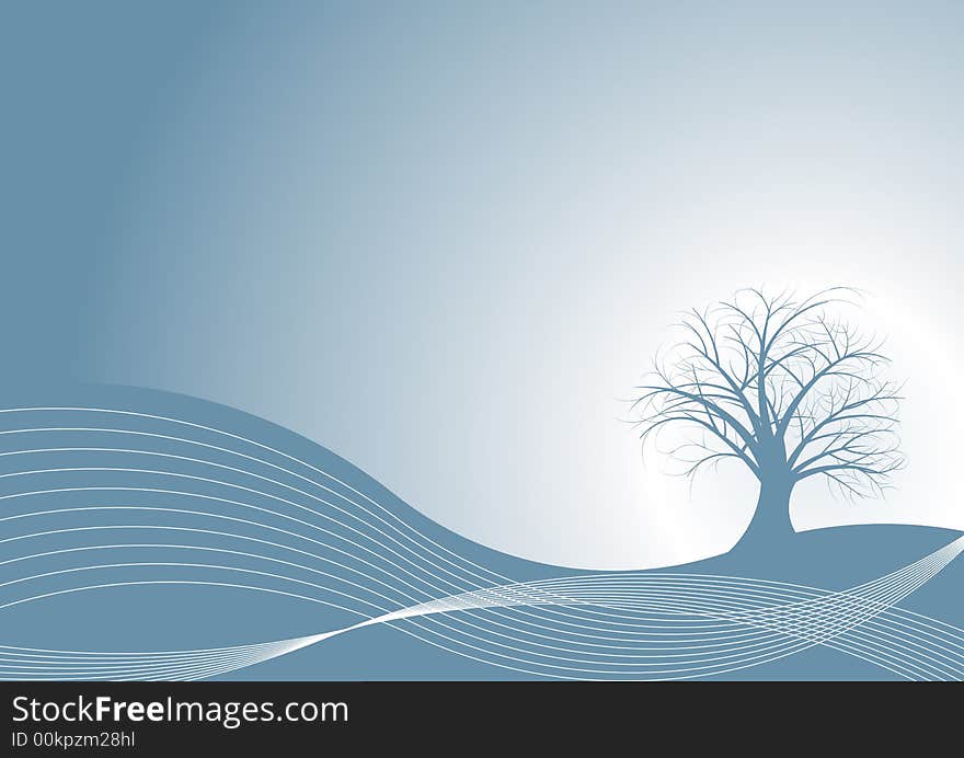 Beautiful abstract vector tree design