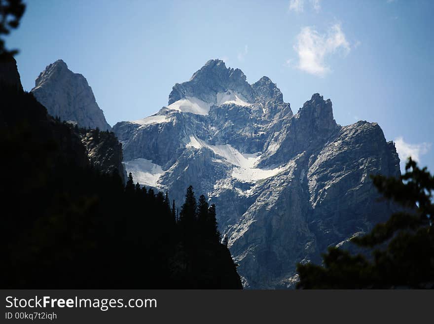 Glaciar On The Mountain