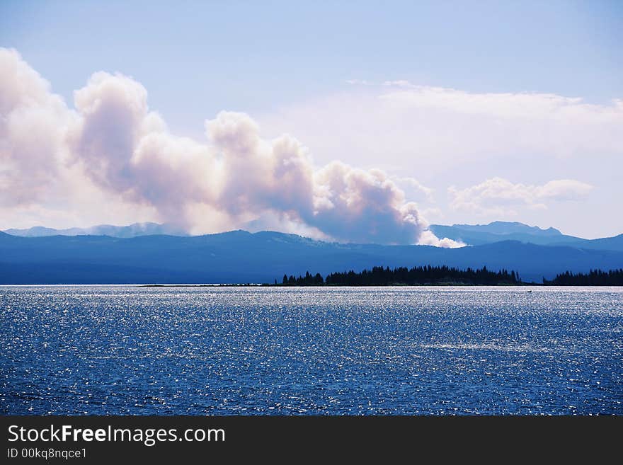 Wildfire In Yellowstone