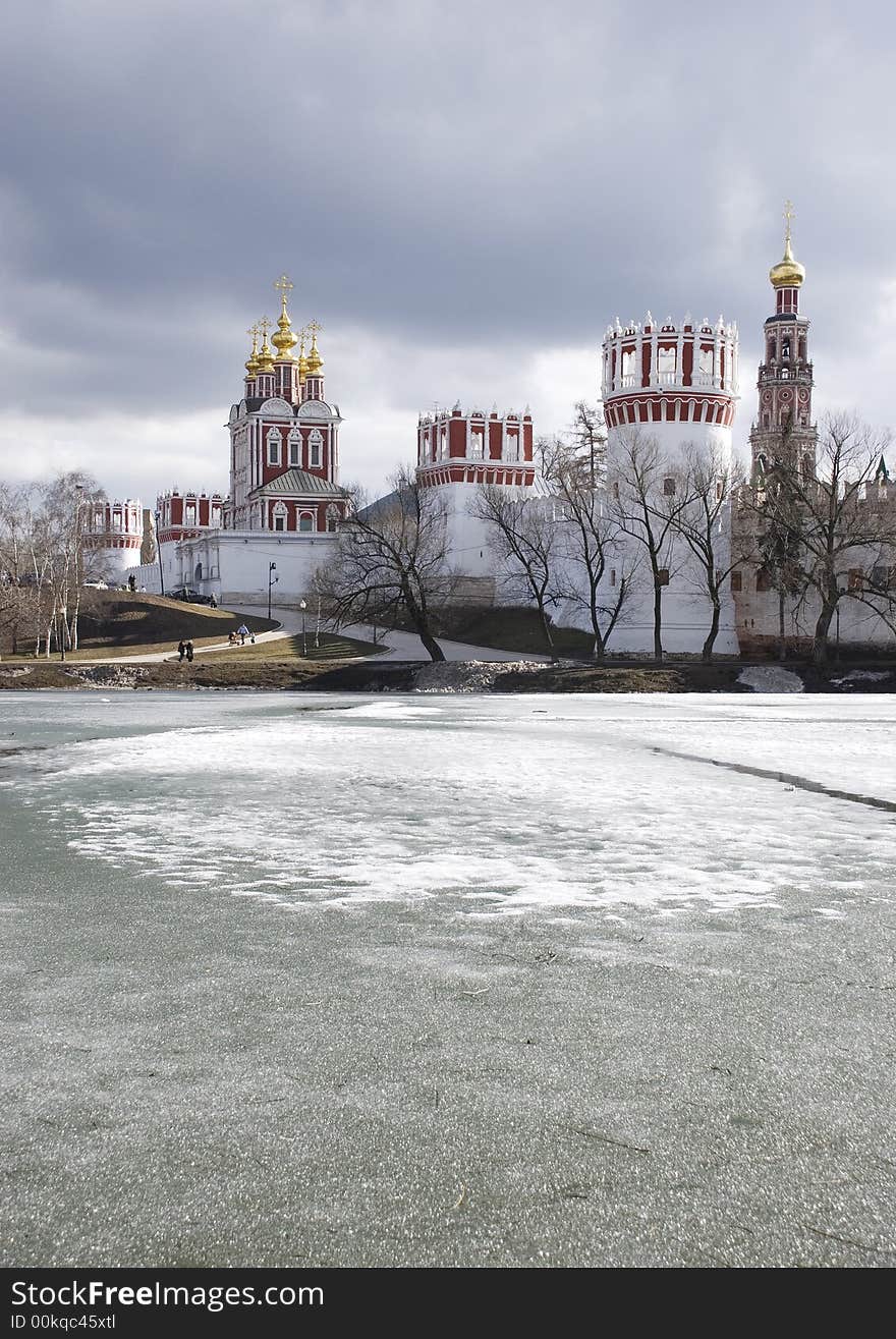 Spring. Novodevichy monastry. Moscow. Russia. Spring. Novodevichy monastry. Moscow. Russia