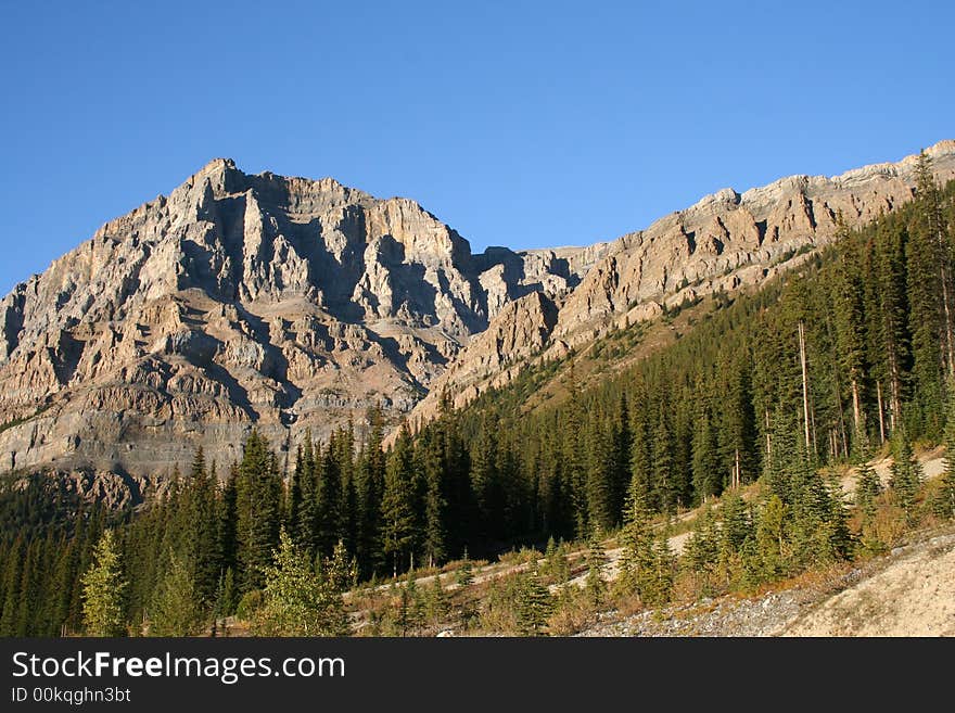 Rockies montains in a clear september day. Rockies montains in a clear september day