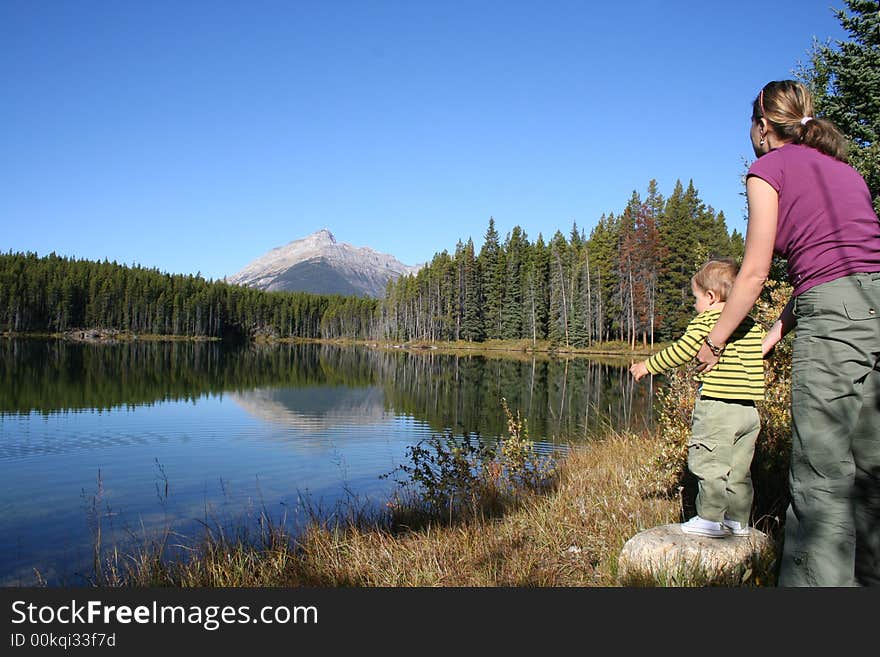 Lake And Mountains