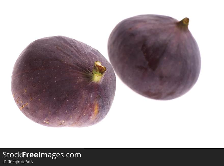 Figs isolated on the white background. fresh fruits