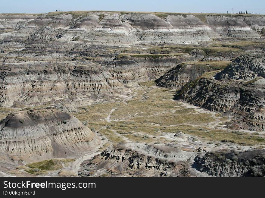 Strangely shaped stones named hoodoo. Strangely shaped stones named hoodoo