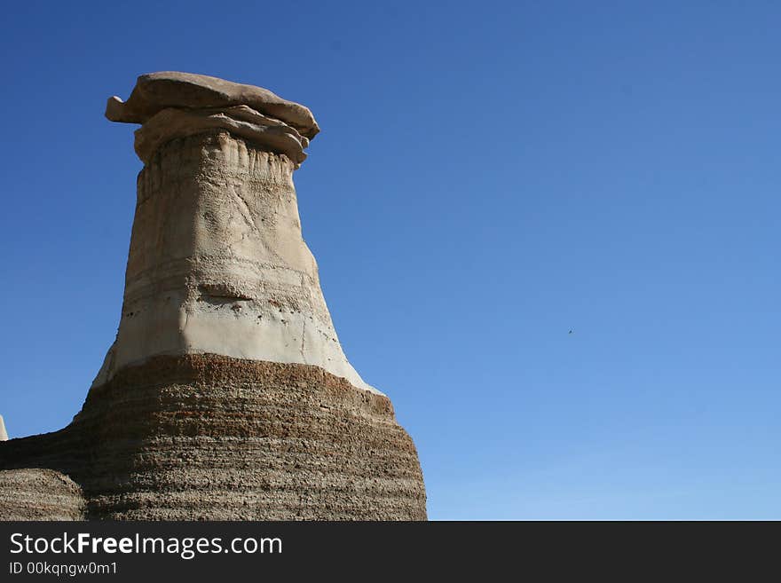 Strangely shaped stones named hoodoo