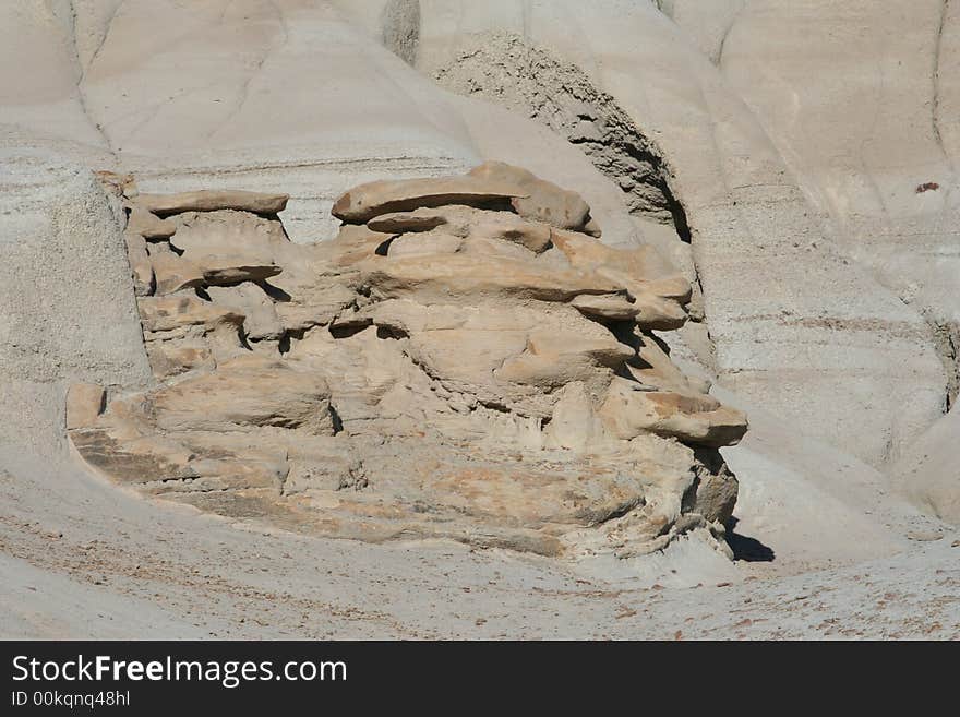 Strangely shaped stones named hoodoo