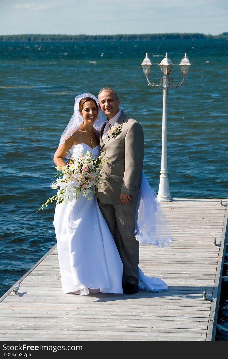 On the dock